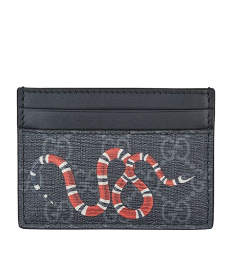 gucci cardholder mens|Gucci card holder with snake.